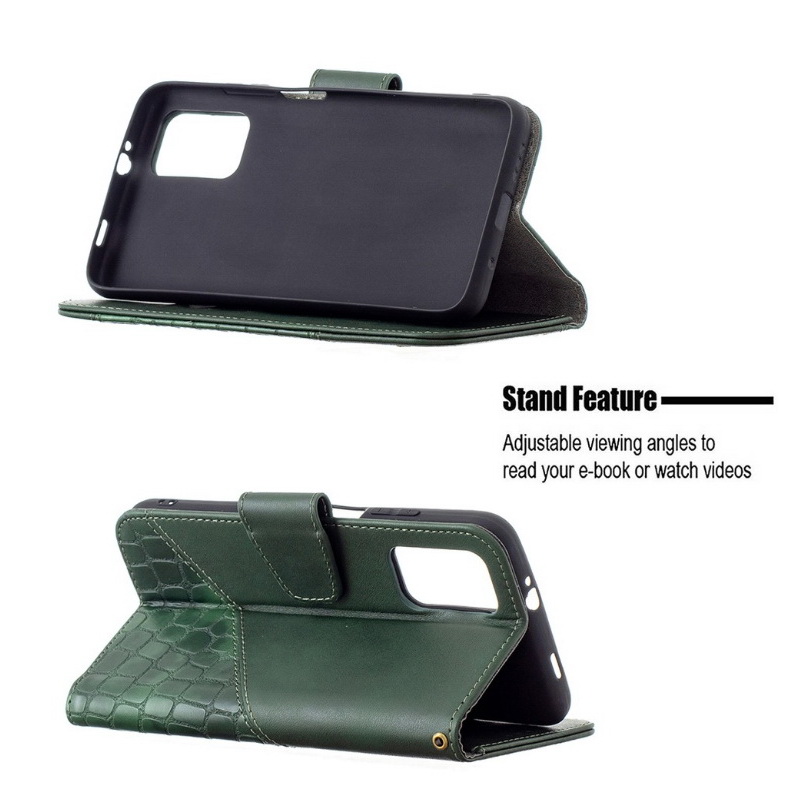 เคส Samsung Galaxy A53 5G #เคสฝาพับหนัง PU ลายนูนมีช่องเสียบบัตร Luxury Crocodile Texture Wallet Emboss Leather Stand Phone Case