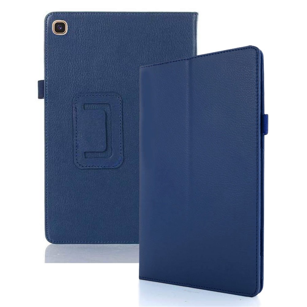 Case Samsung Galaxy Tab S6 Lite 10.4 SM-P610 P615 P617 #เคสฝาพับหนัง PU ผิวลิ้นจี่ Litchi Texture Leather Stand Protective Case