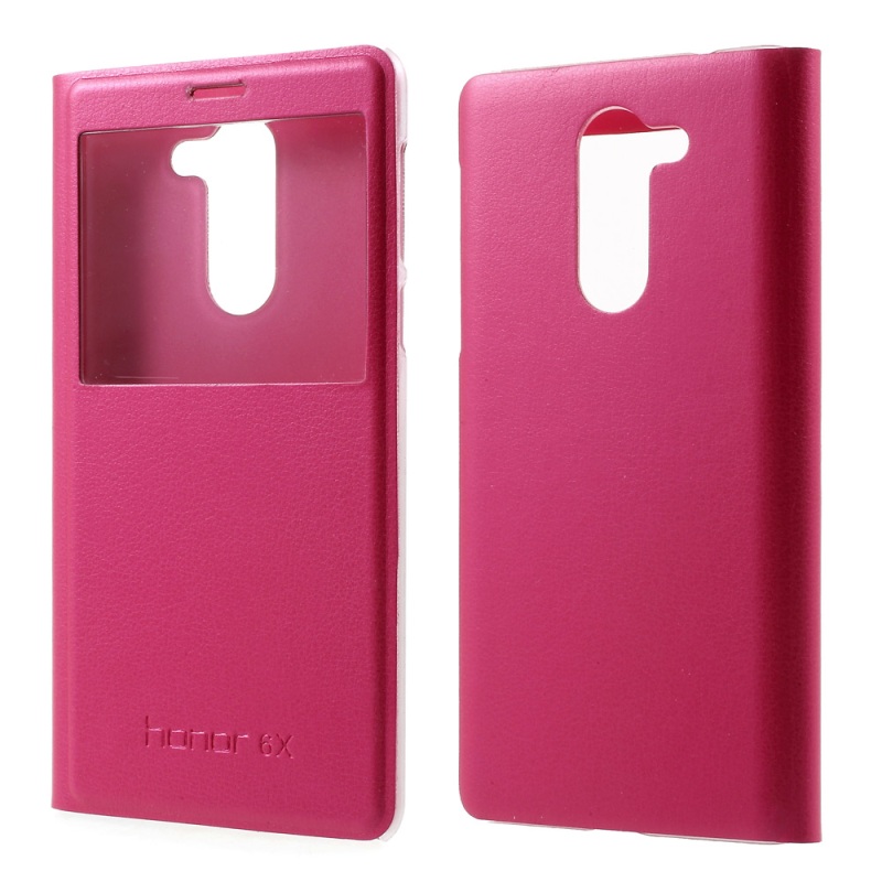 Case Huawei GR5 2017 เคสฝาพับ หนัง PU มีช่องวิวสีสันสวยงาม