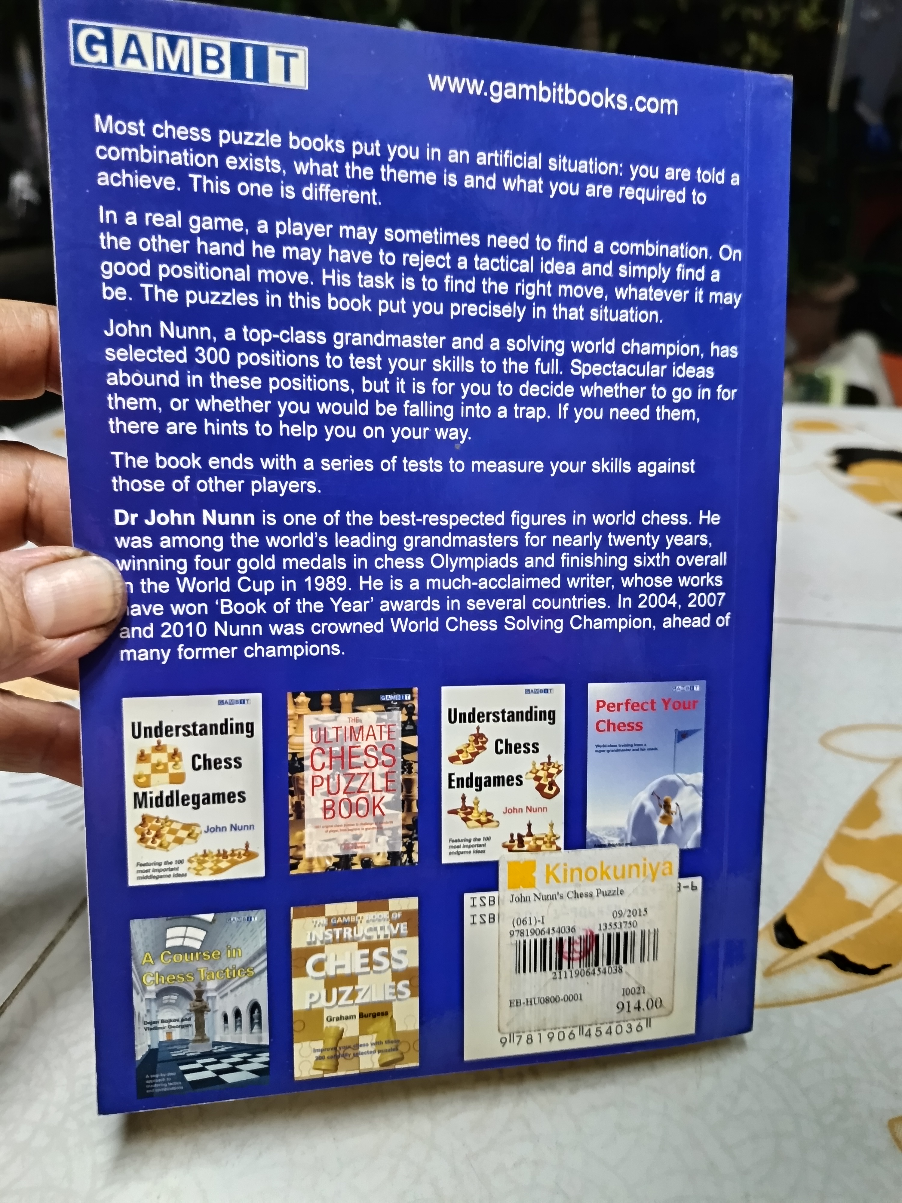 John Nunn's Chess Puzzle Book (New Enlarged Edition)