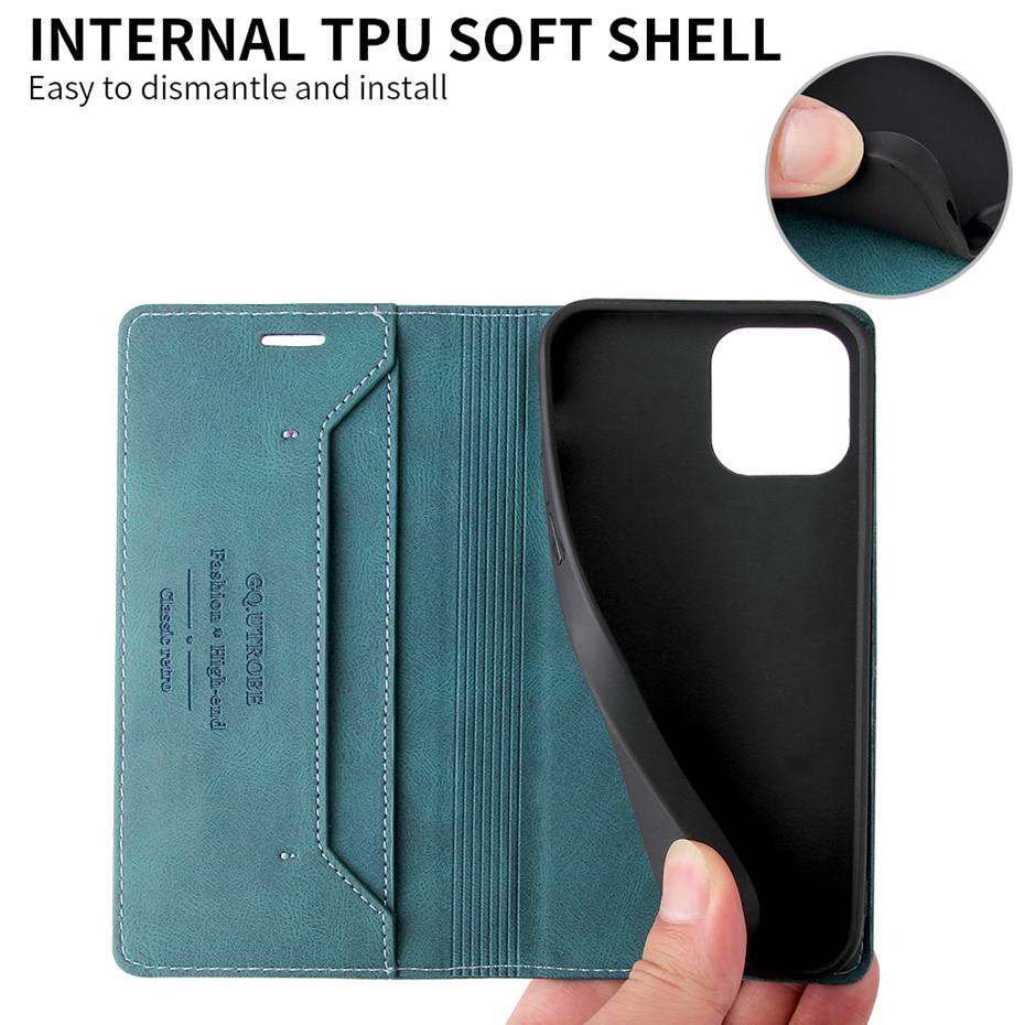 เคส Samsung Galaxy A72 / A72 5G #เคสฝาพับหนัง PU สไตล์กระเป๋าสตางค์พร้อมช่องใส่การ์ด Luxury Flip Stand Card Phone Leather Wallet Cover Casing