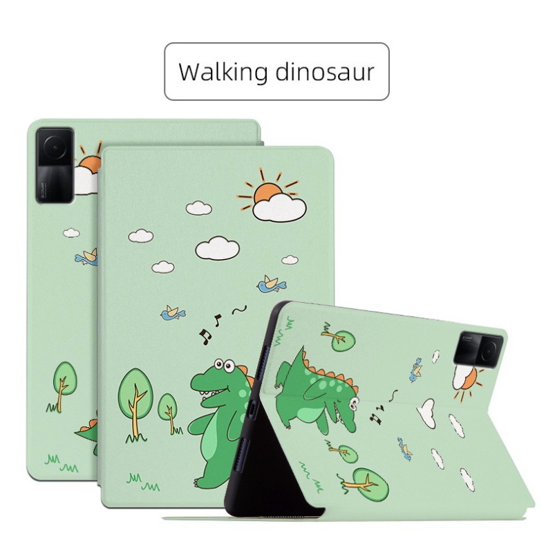 เคส Redmi Pad 10.61" 2022 #เคสฝาพับหนัง PU ลายดอกไม้ Smart Case Cartoon Cute Automatic Sleep High Quality