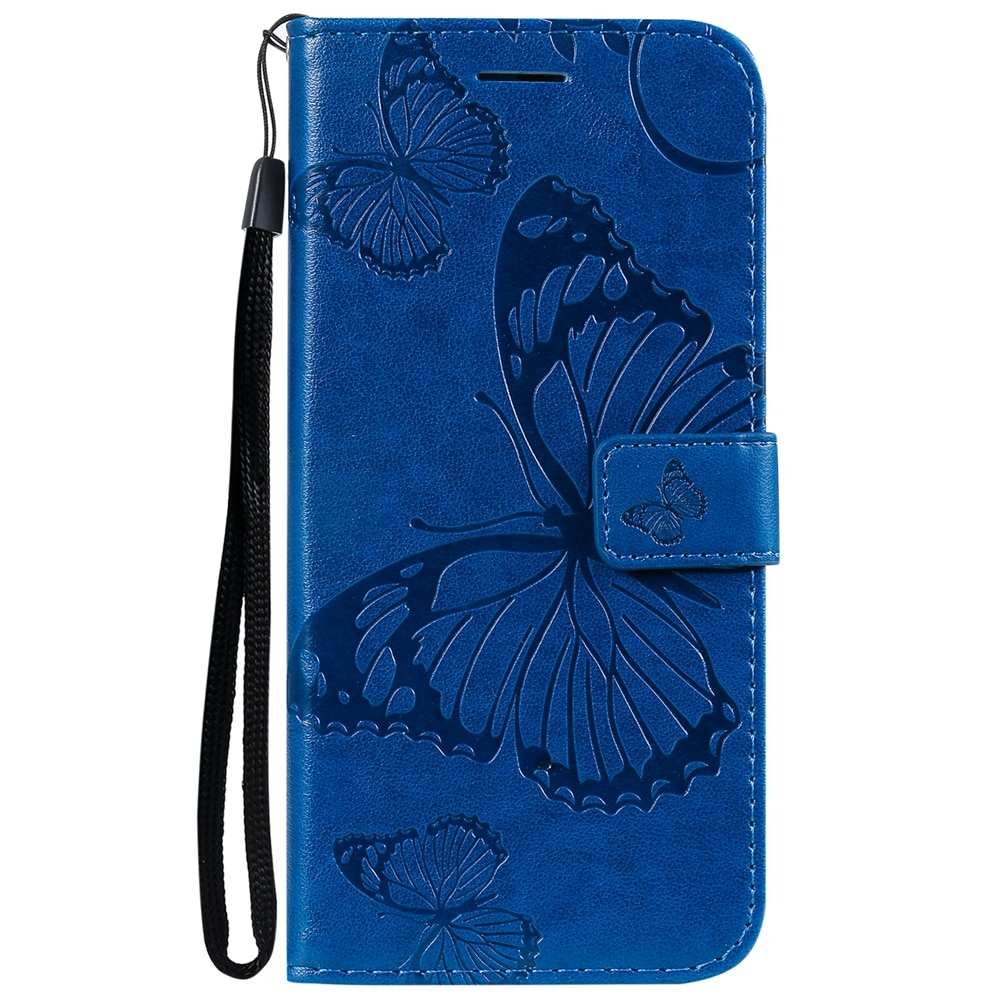 Case Samsung Galaxy A53 5G #เคสฝาพับหนัง PU Imprint Butterflies Pattern