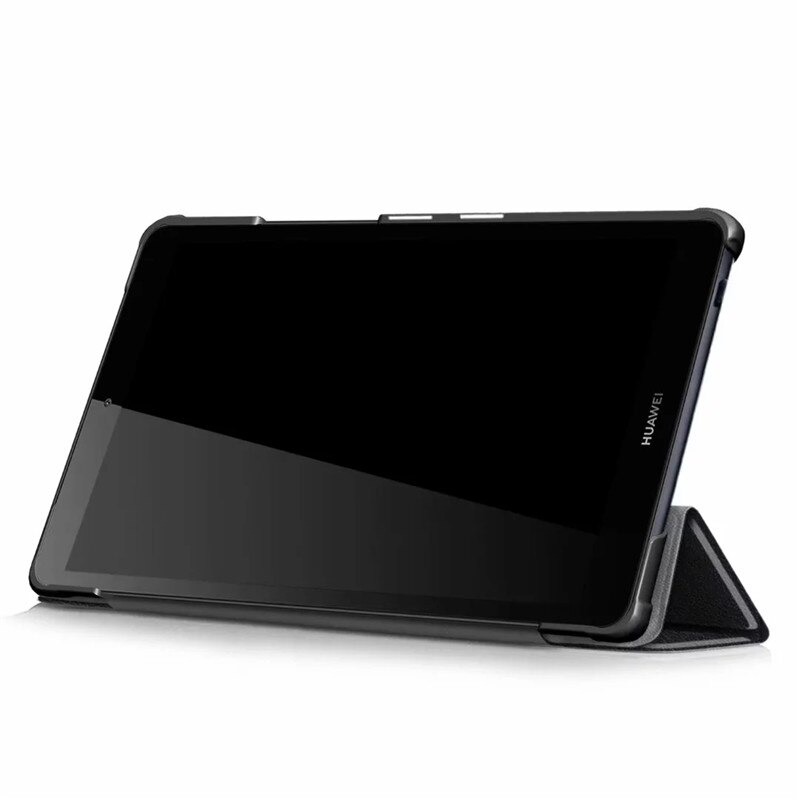 Case Huawei MediaPad M5 8.4 นิ้ว #เคสฝาพับหนัง PU แบบพับ 3 พับ Tri-fold Stand Flip Leather Case