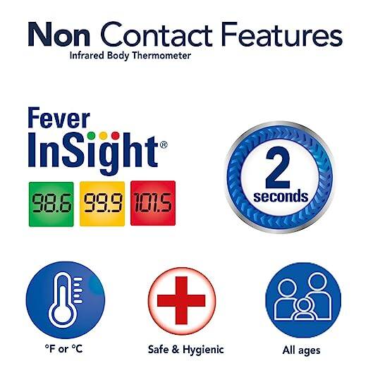 Vicks® Non Contact Infrared Body Thermometer เทอร์โมมิเตอร์ ดิจิตอล วัดอุณหภูมิ แบบไม่สัมผัส