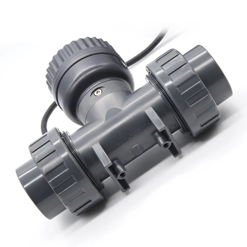 RS485 ดิจิตอลจอแสดงผล Flow Meter UPVC Water