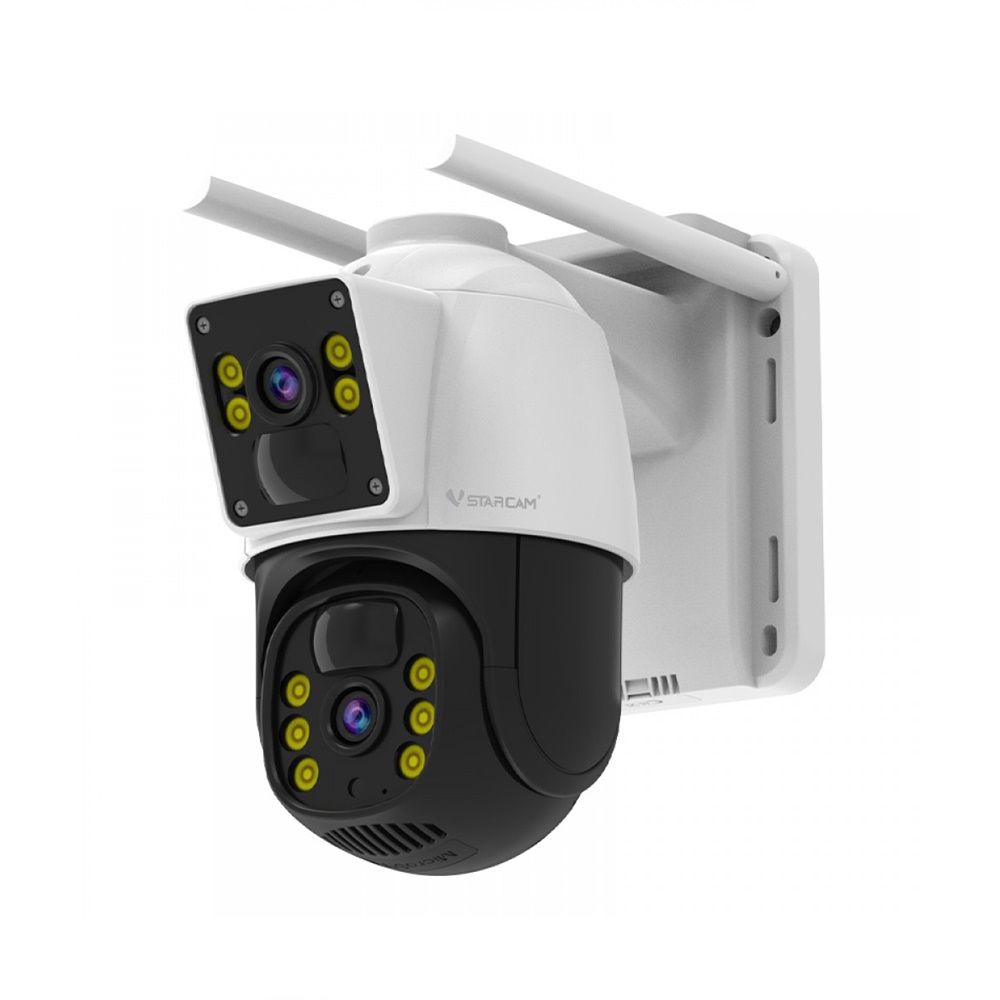 Vstarcam Vstarcam กล้องวงจรปิดภายนอกแบบใส่ซิมการ์ดพร้อมแผงโซล่าเซลล์ รุ่นBG66DR มีแบตในตัว กันน้ำทนฝุ่นทนแดด(รองรับซิม4Gเท่านั้น) ขาว