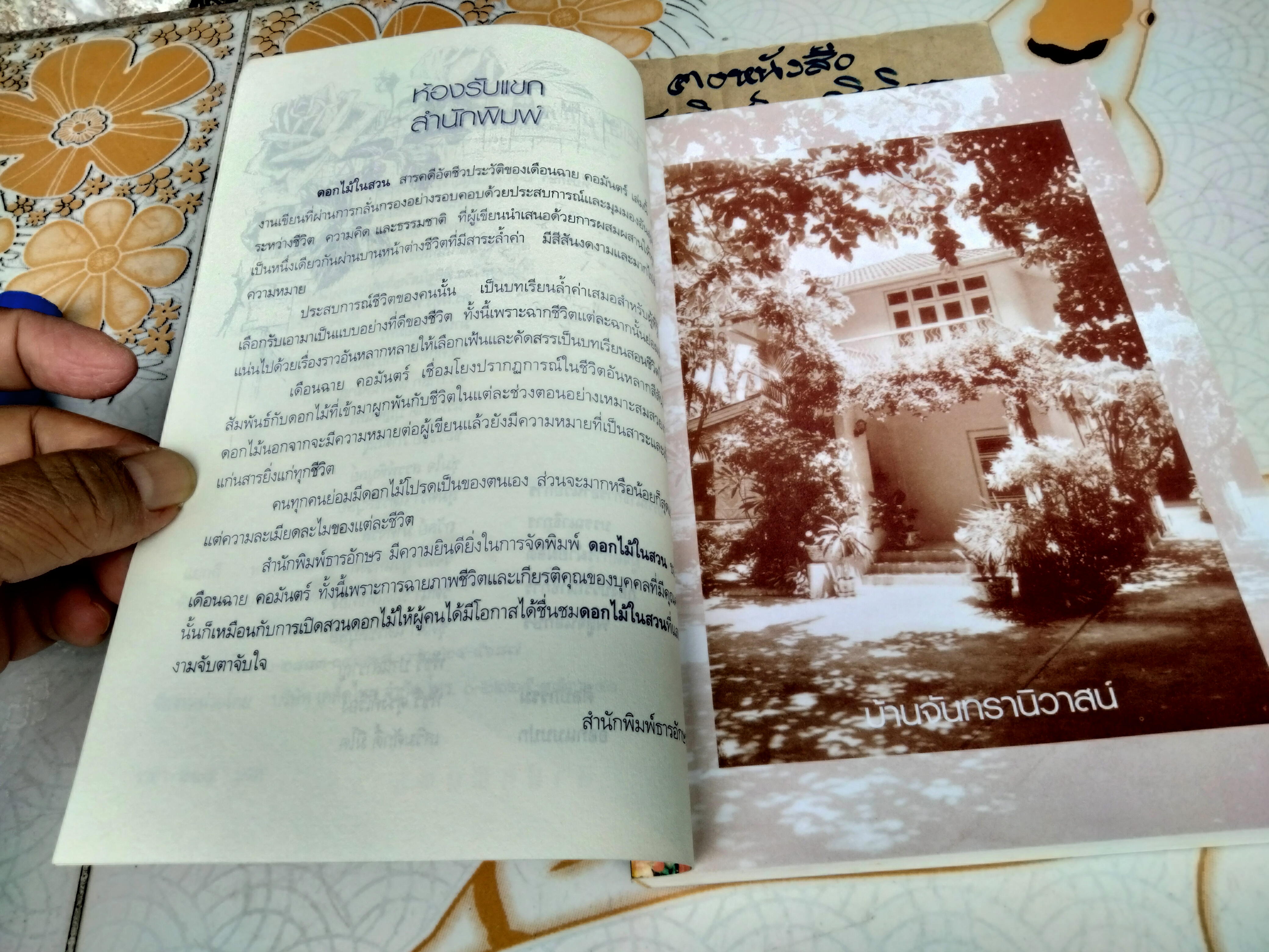 ดอกไม้ในสวน โดย เดือนฉาย คอมันตร์