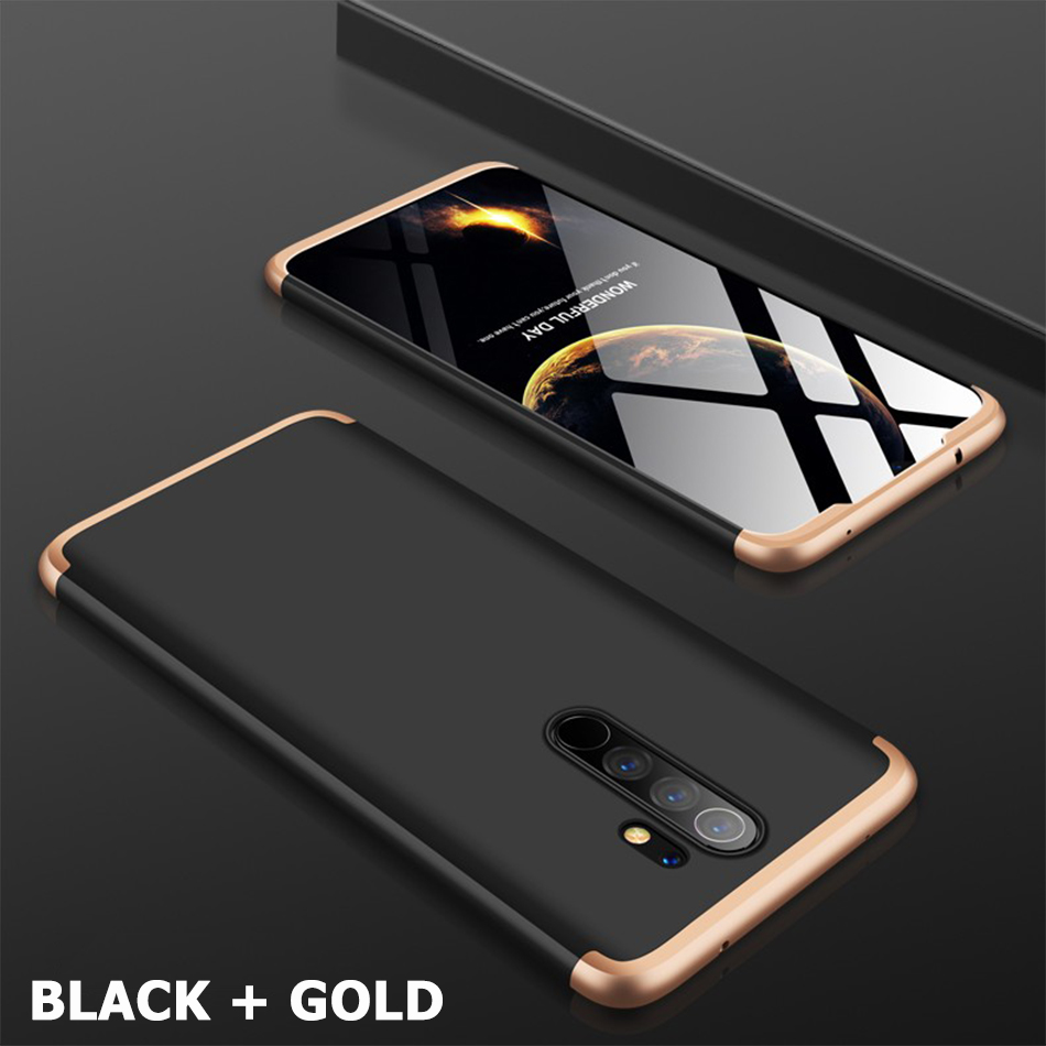 Case Xiaomi Redmi Note 8 Pro #เคสฝาหลังพลาสติกแข็ง Detachable All-wrapped Matte แยกชิ้นได้
