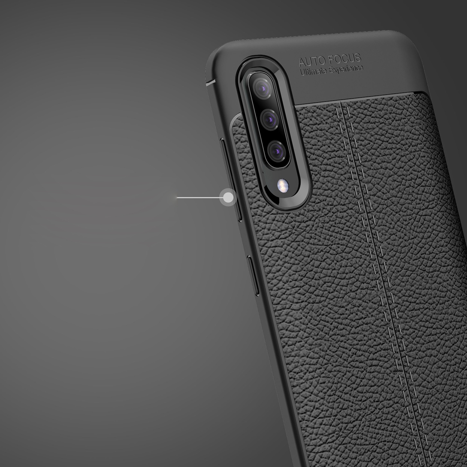 เคส Samsung Galaxy A50 / A50s / A30s #เคสฝาหลัง TPU นิ่มลายหนัง PU ผิวลิ้นจี่ช่วยป้องกันลายนิ้วมือและกันลื่น