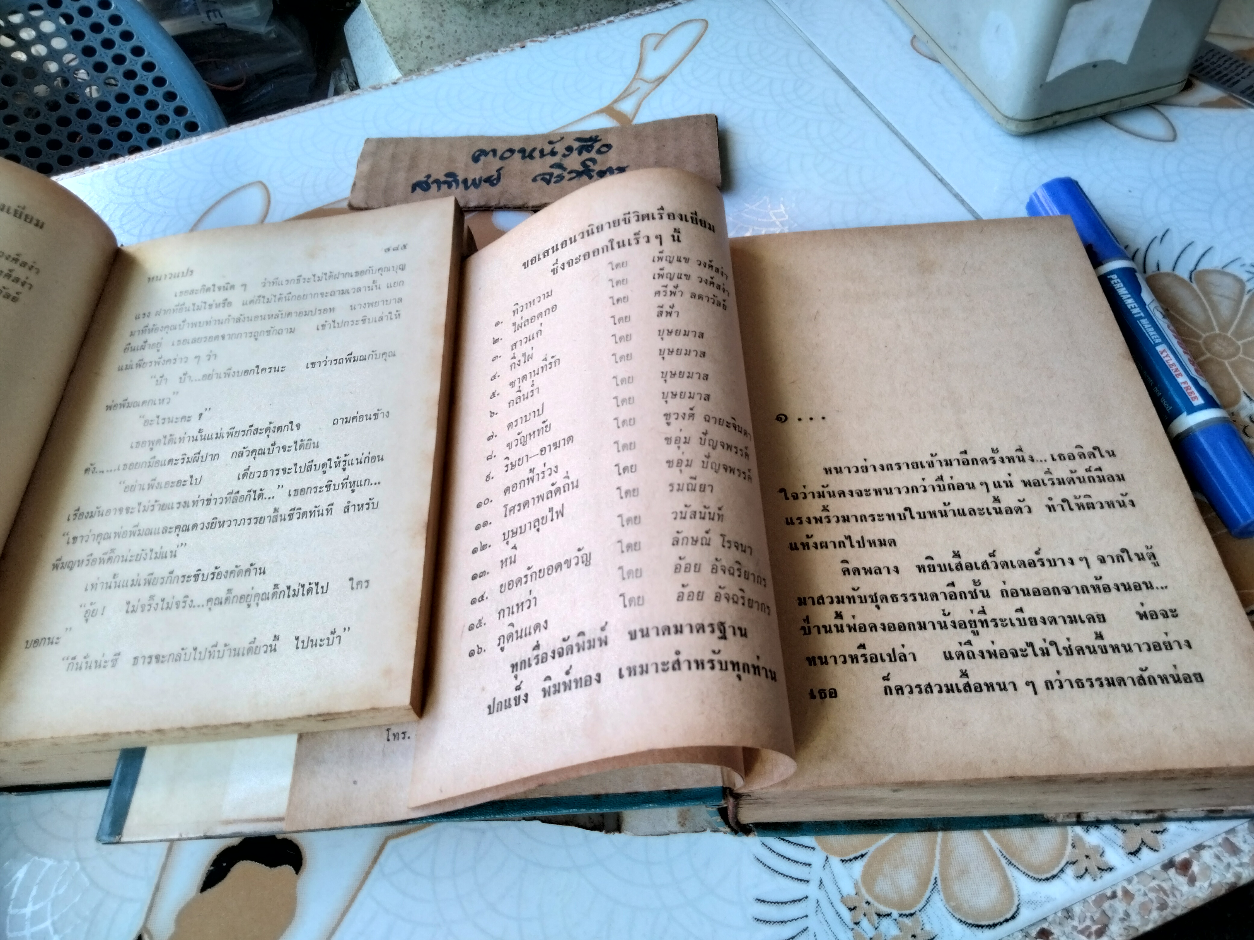 หนาวแปร ( 2 เล่มจบ) โดย สุภาวดี (นัดดาศรี สิงหเสนี) พิมพ์ปีพ.ศ 2515 สำนักพิมพ์โชคชัยเทเวศร์