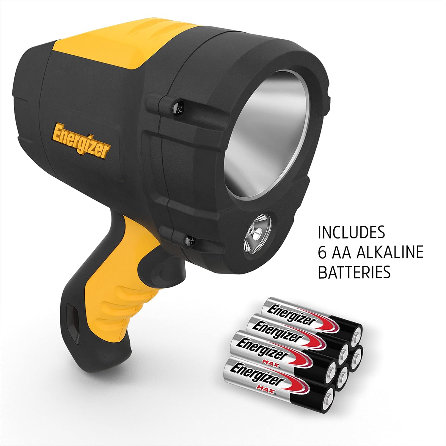 Energizer® Hard Case® Professional LED Spotlight, IPX4 Water Resistant, 800 lumens 475m ไฟฉาย สปอตไลท์ ใช้ถ่าน AA