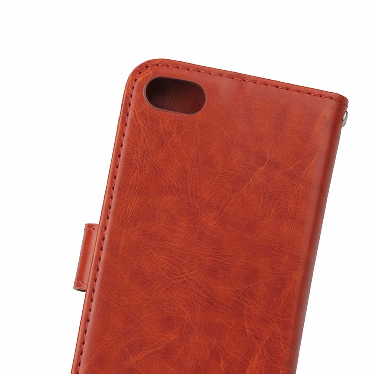 Case iphone 7 เคสฝาพับหนัง PU ผิวมันลายหนังวัว สไตล์กระเป๋าสตางค์ สีสันสวยงาม
