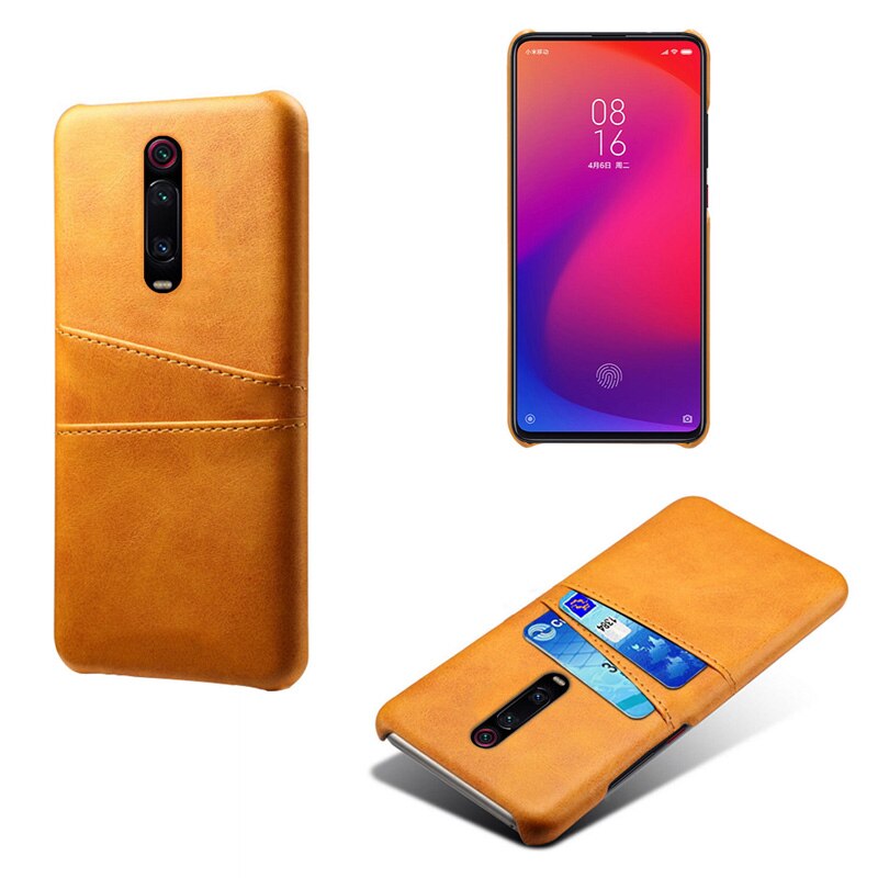 เคส OnePlus 7 Pro #เคสฝาหลังหุ้มหนัง Double Card Slots PU Leather Coated