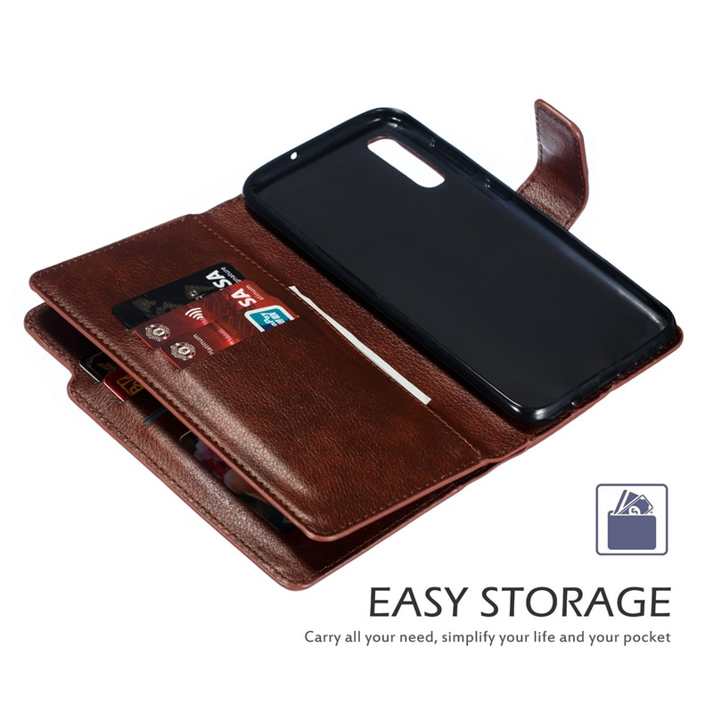 เคส Samsung Galaxy A50 / A50s / A30s #เคสฝาพับหนัง PU แบบกระเป๋าสตางค์มีที่เก็บบัตรหลายช่อง Retro Wallet Leather Cover Multi Cards Stand