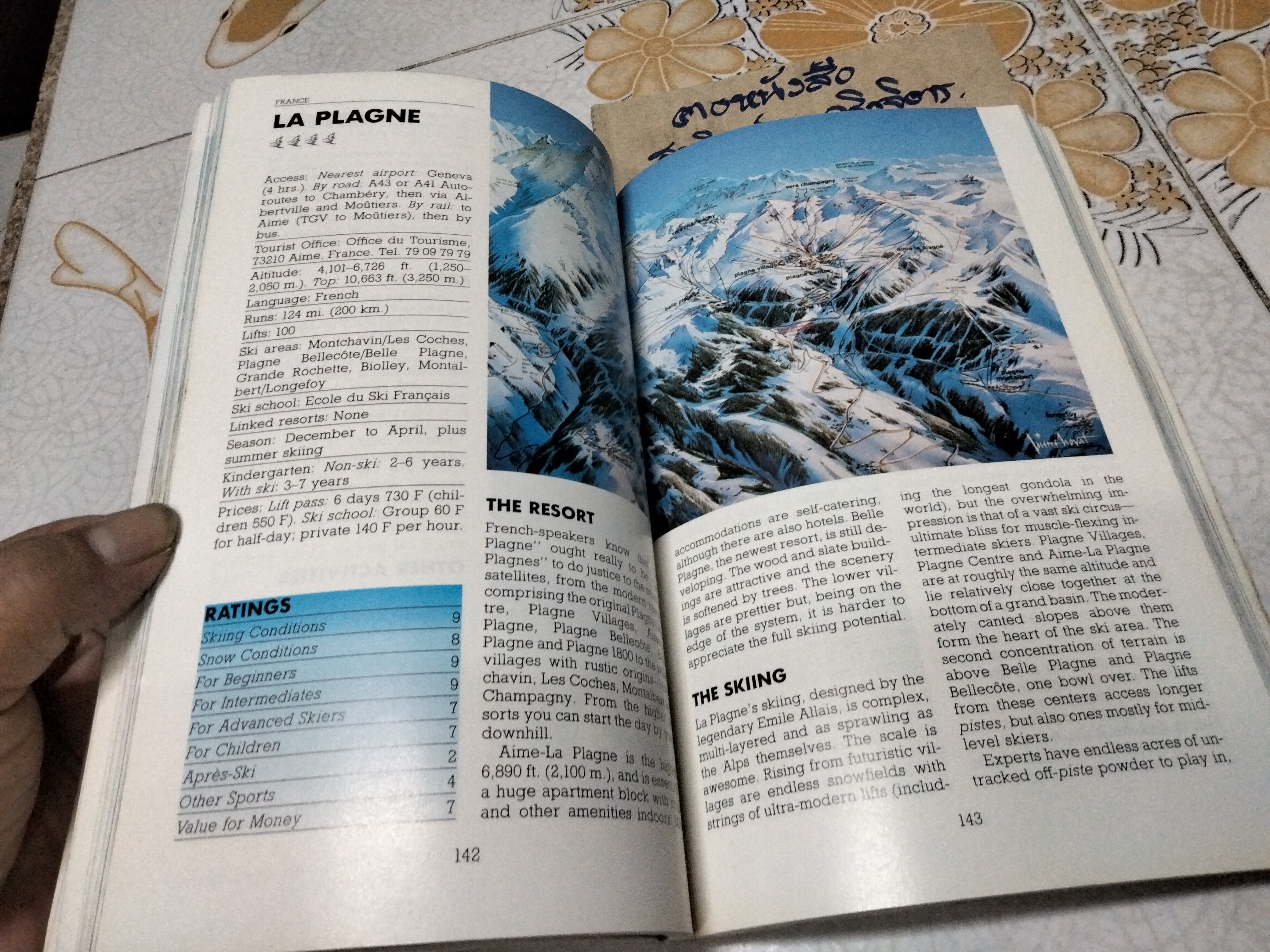 Handbook to skiing the Alps by Claire Walter - book.