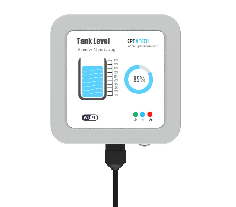 เซนเซอร์วัดระดับน้ำในถัง Tuya Smart Life Wifi แบบมีจอแสดงผลติดกับเซนเซอร์