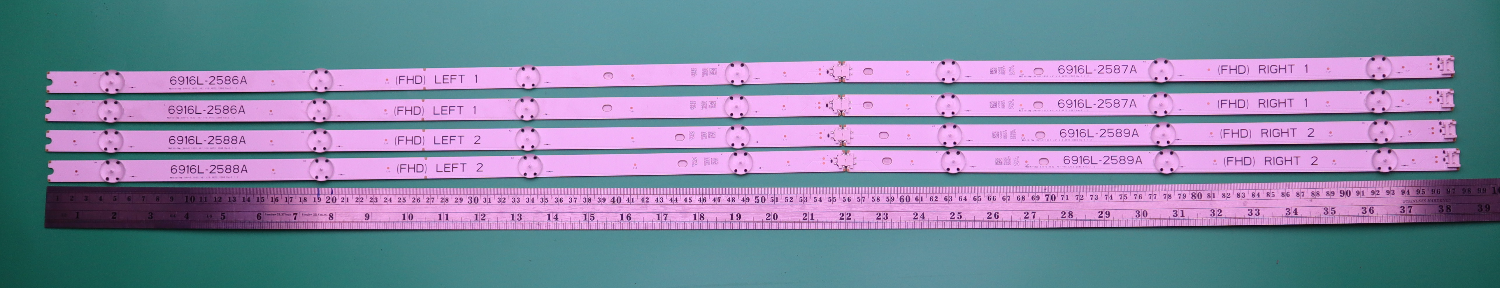 LED BACKLIGHT LG 49LW340C-TA.ATMWLJV AGF79047501 49LH600 6916L-2586A 2587A 2588A 2589A 8PCS LG 49LW340C 4+3 X 4 LED
