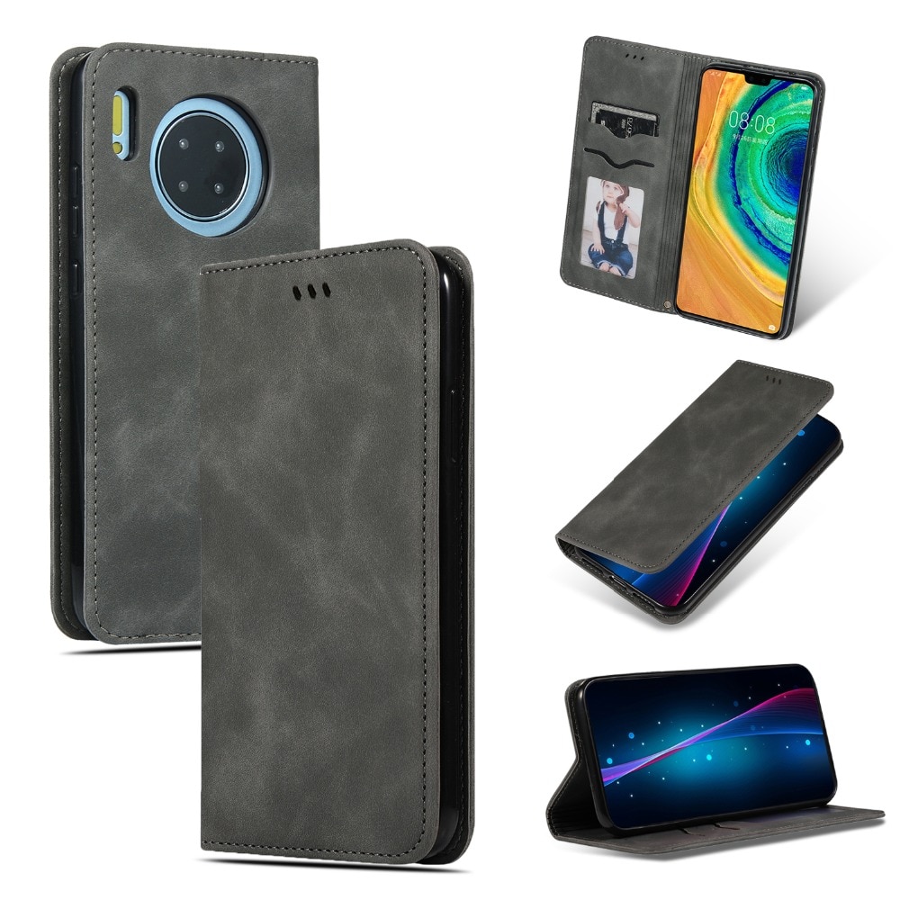 Case Huawei Mate 30 Pro #เคสฝาพับสไตล์วินเทจแบบกระเป๋าสตางค์หนัง PU