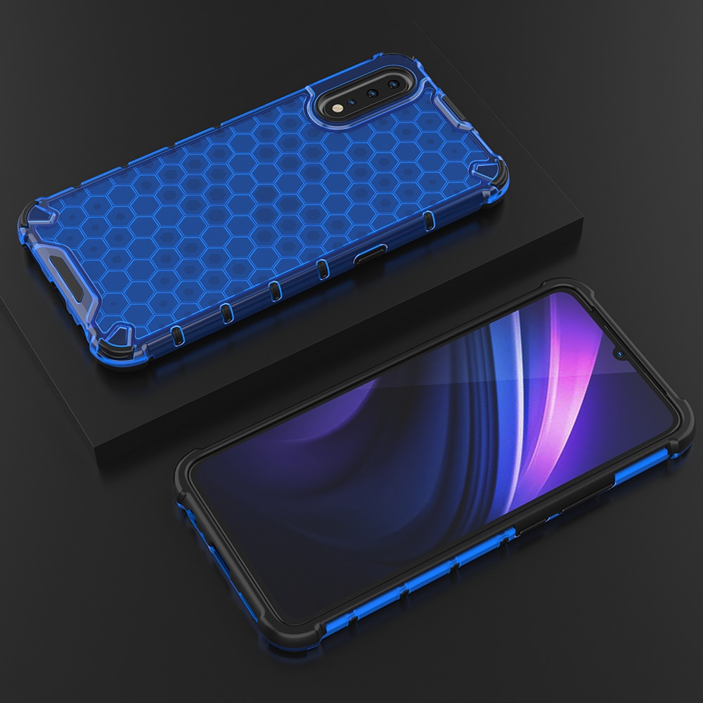 Case Vivo S1 #เคสฝาหลังกันกระแทก Honeycomb Shock Absorber TPU + PC + Silicone Hybrid