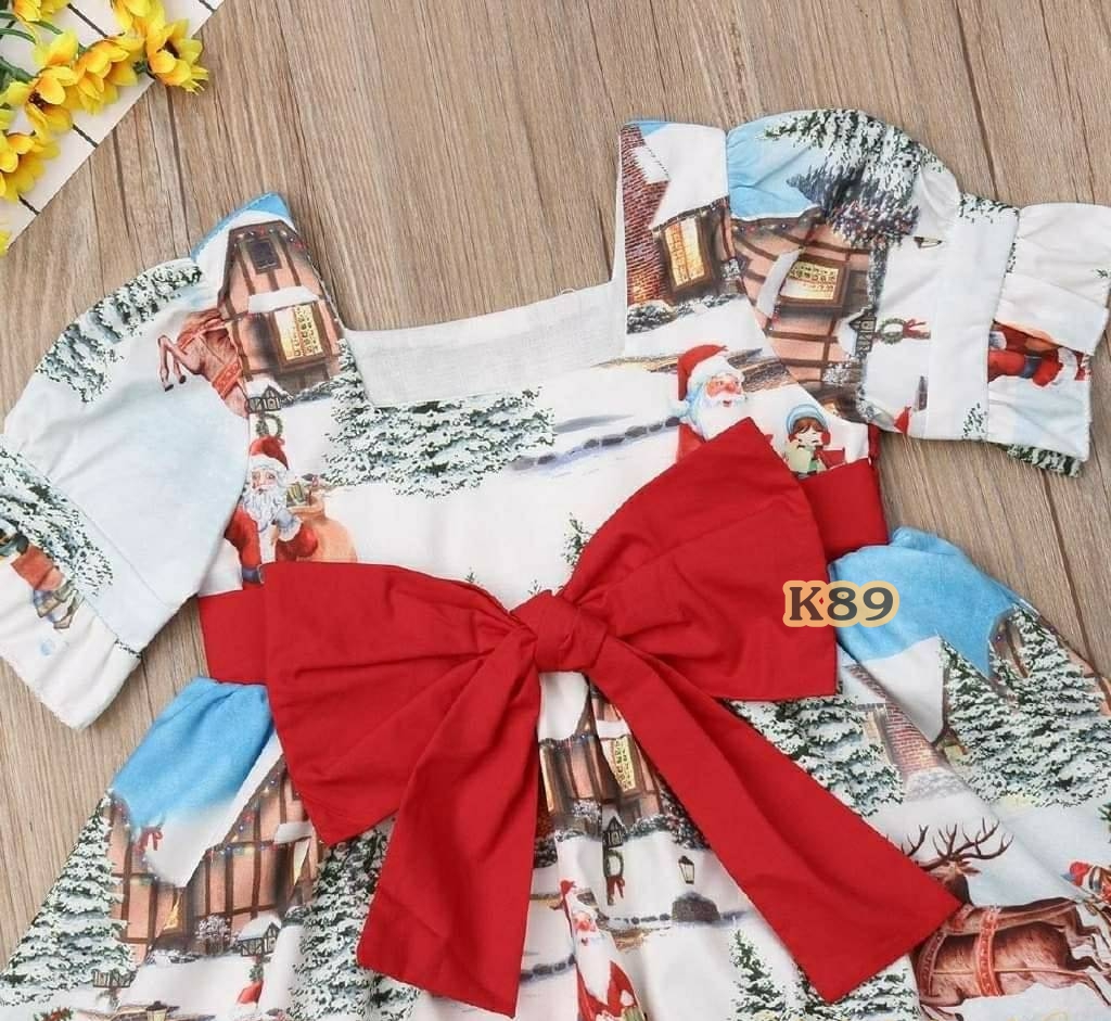 ชุดเด็กหญิง คริสมาสต์แนววินเทจ