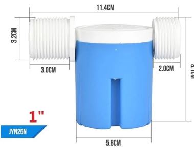 วาล์วควบคุมระดับอัตโนมัติขนาด1/2 "3/4" 1 " น้ำมีงอ 90 แถม