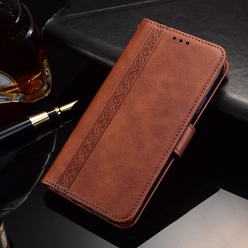 เคส Huawei Y7a #เคสฝาพับหนัง PUมีช่องเก็บบัตร Retro Leather with Wallet