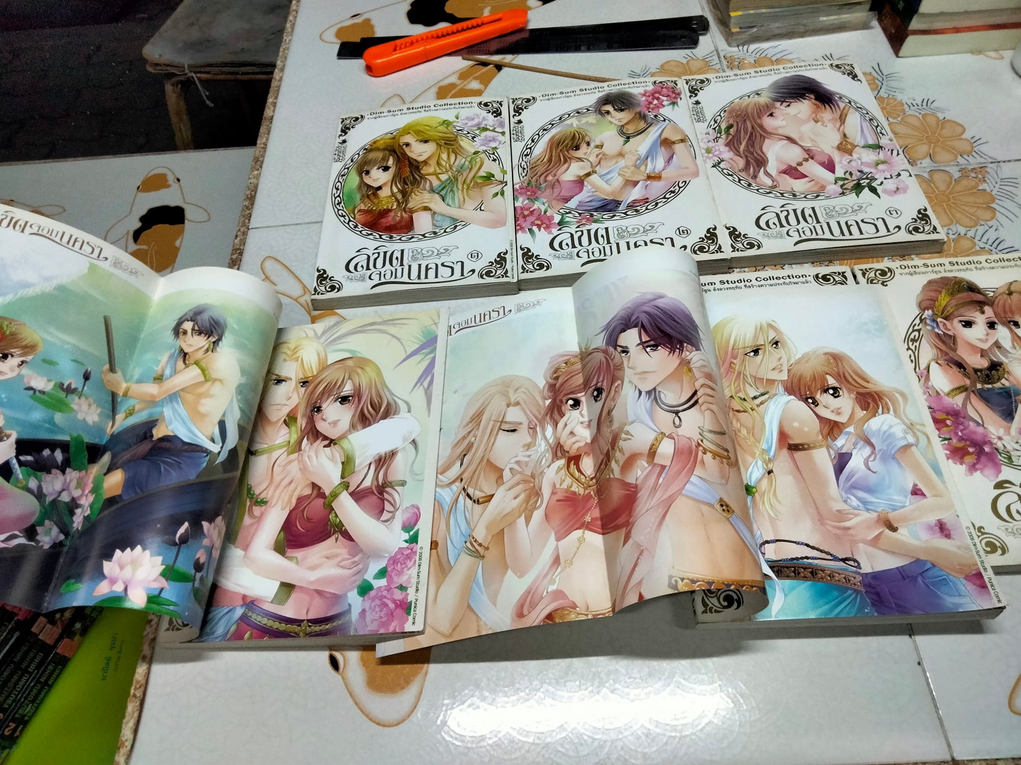 ลิขิตจอมนครา (ชุดนี้ 8 เล่มจบ แต่มีแค่ 1-7) จากผู้เขียนการ์ตูน ดั่งดวงหฤทัย Dim-sum Studio Collection