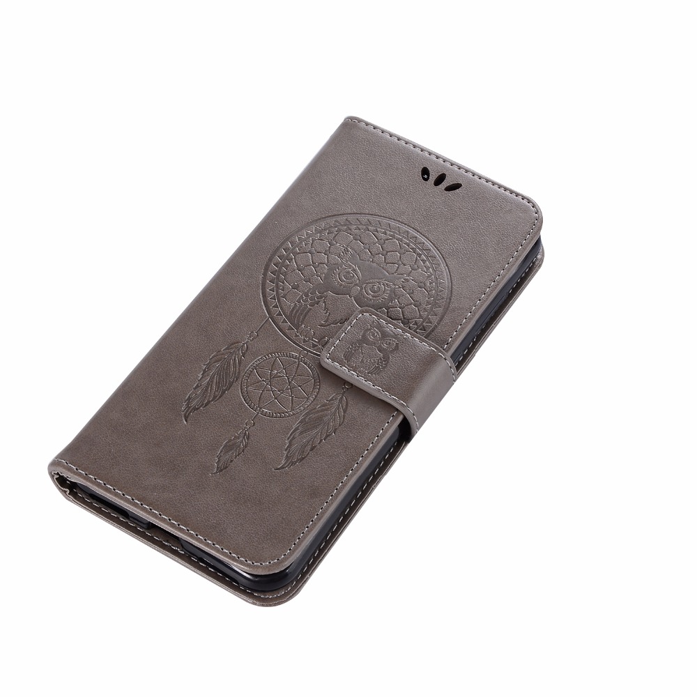 Case Xiaomi Redmi 5 Plus #เคสฝาพับแบบกระเป๋าสตางค์ฝาพับหนัง PU ลายนกฮูก