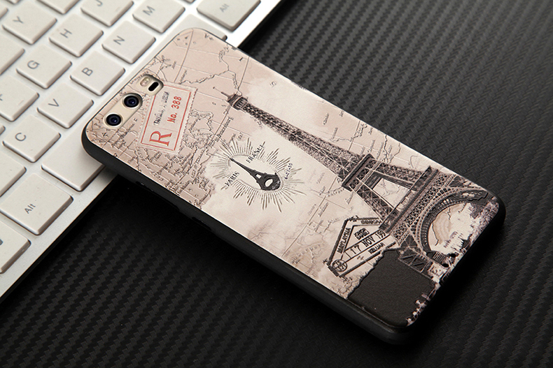 Case Huawei P10 Plus #เคสฝาลายนูน 3D Embossment TPU Mobile Shell สวยงาม