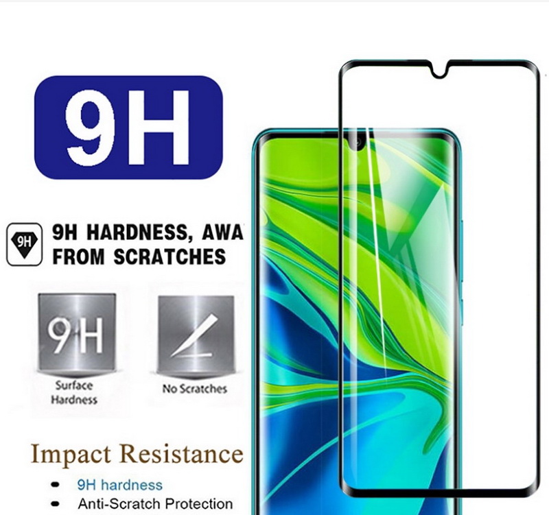 ฟิล์มกระจก Xiaomi Mi Note 10 Lite แบบเต็มจอ 6D Full Coverage Tempered Glass Screen Protector