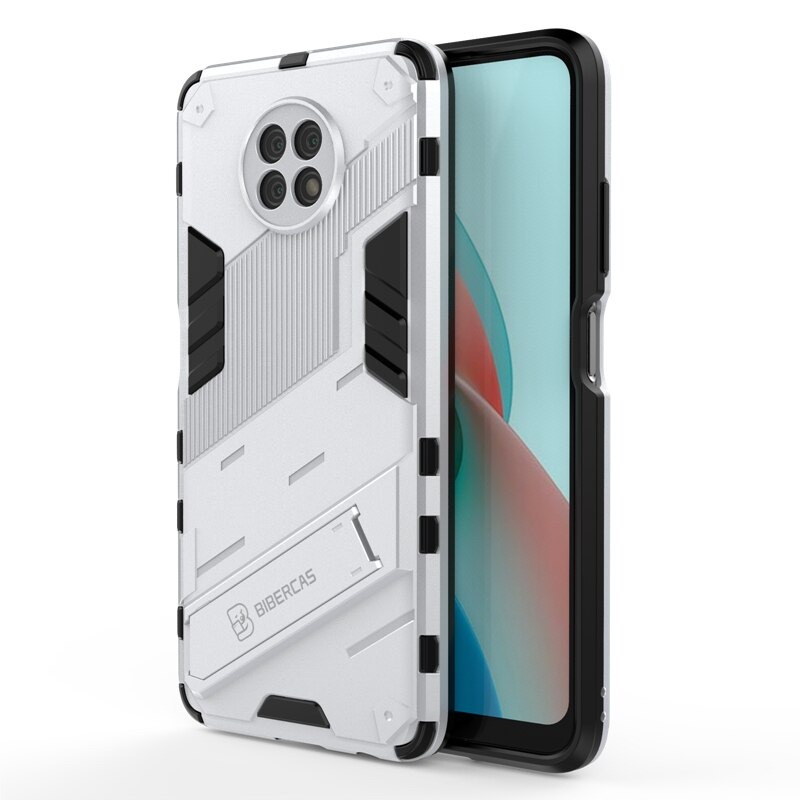 เคส Redmi Note 9T 5G #เคสฝาหลังพลาสติก ไฮบริด TPU + Kickstand