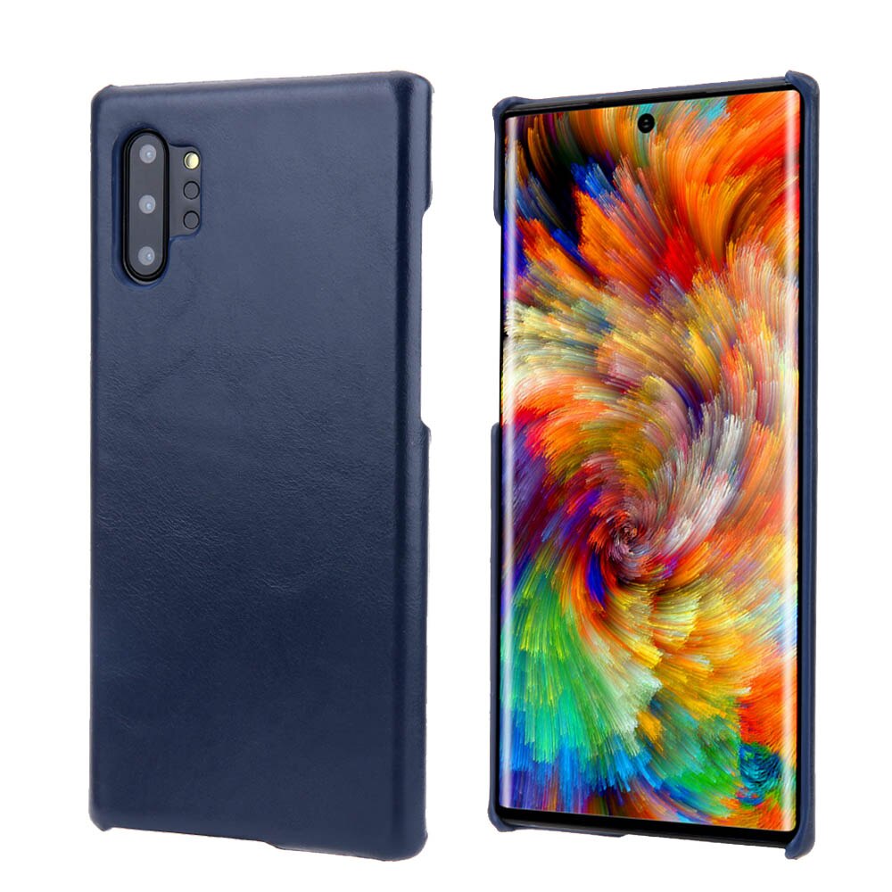 Case Samsung Galaxy Note 10+ #เคสฝาหลังหนังแท้ Retro Matte Genuine Leather Phone Case