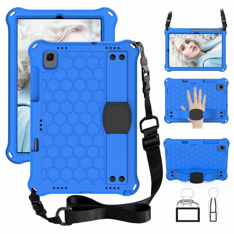 เคส Samsung Galaxy Tab A7 10.4" 2020 (T500,T505,T507) #เคสฝาหลังกันกระแทกลายรังผึ้งพร้อมสายคล้องไหล่ EVA Tablet Hybrid Shell with Shoulder Strap