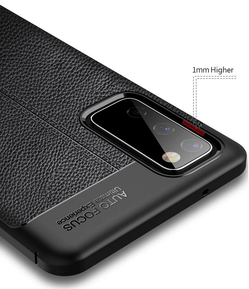 Case Samsung Galaxy S20 #เคสฝาหลัง TPU ผิวลิ้นจี่ช่วยป้องกันลายนิ้วมือและกันลื่นได้ดี
