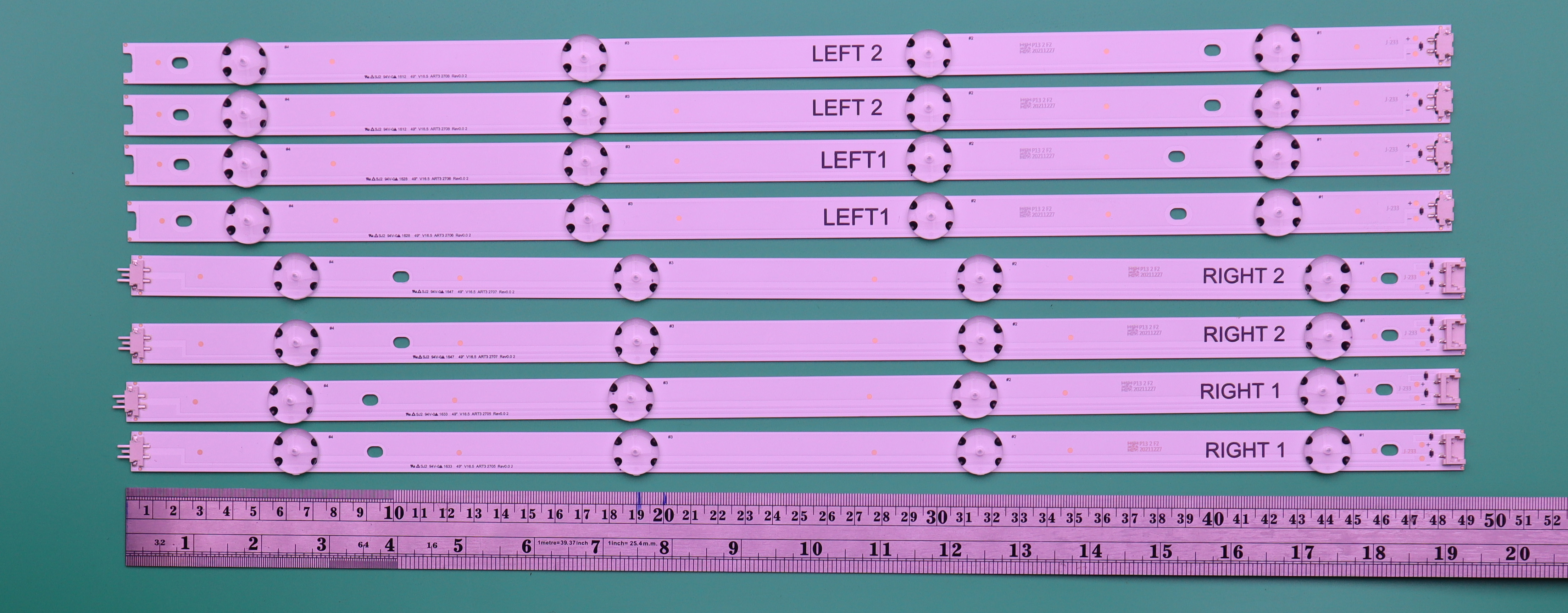 LED BACKLIGHT LG 49UH610T-TB.BTMZLJV 49UH610T-TB.BTWZLJV 6916L2705 6916L2706 6916L2707 6916L2708 4+4 X 4