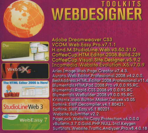 Toolkits Webdesigner ( 1 DVD )