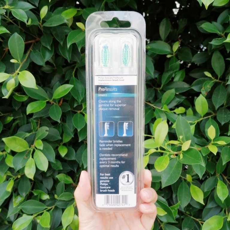 Philips® Sonicare ProResults Standard Sonic Toothbrush 3 Heads รุ่น HX6013 ฟิลิปส์ หัวแปรงสีฟันไฟฟ้าโซนิค แพค 3 ชิ้น หัวแปรงเปลี่ยนแปรงไฟฟ้า รีฟิวหัวแปรง