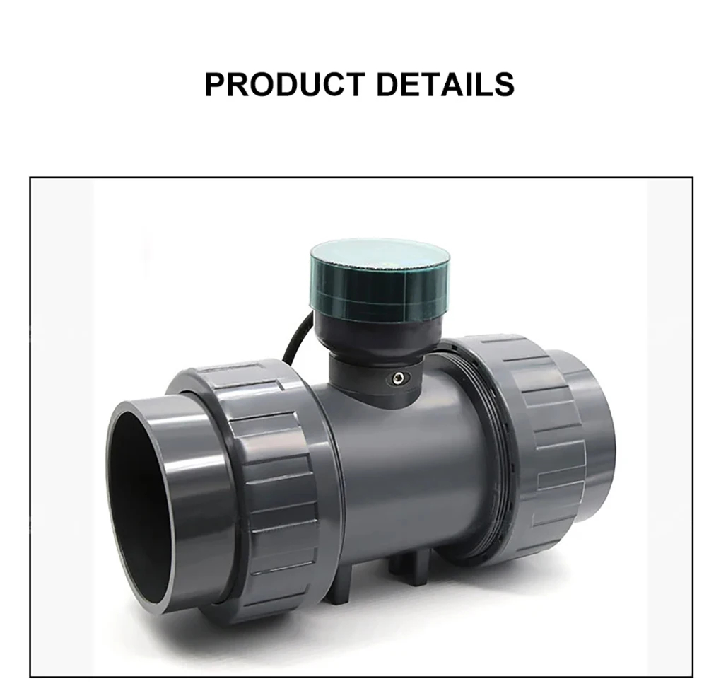 RS485 ดิจิตอลจอแสดงผล Flow Meter UPVC Water