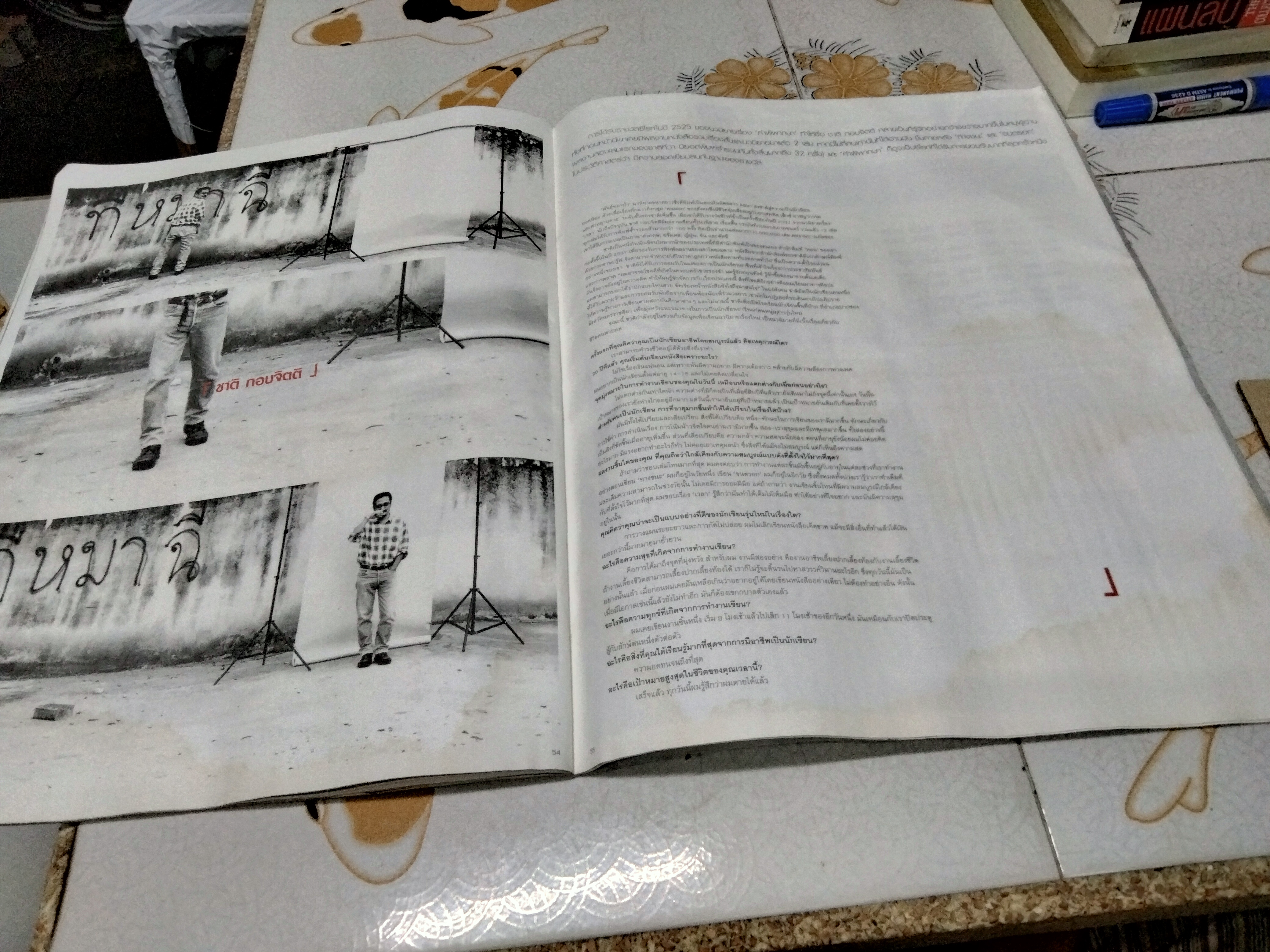 นิตยสาร a day special ฉบับ idols หน้าปก เบิร์ด ธงไชย (ตำหนิ หนังสือโดนน้ำ มีคราบรา)