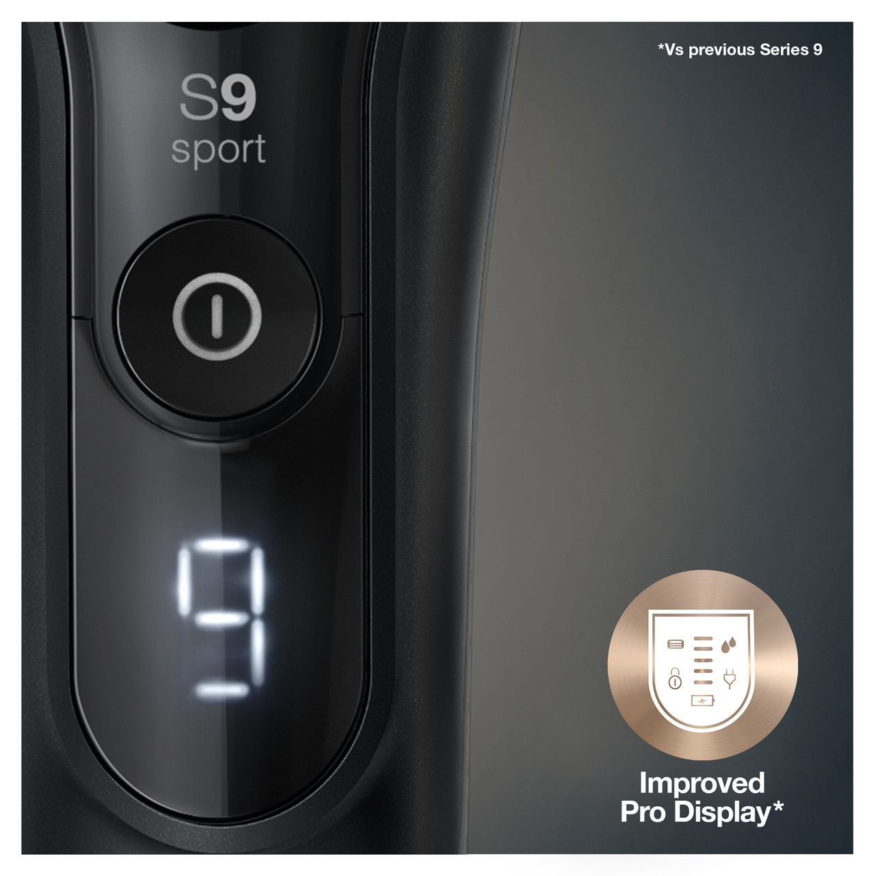 Braun® Series 9 Sport Shaver Clean With Charge System 9320cc, Black เครื่องตัดแต่งหนวดเครา พร้อมระบบทำความสะอาดและชาร์จ