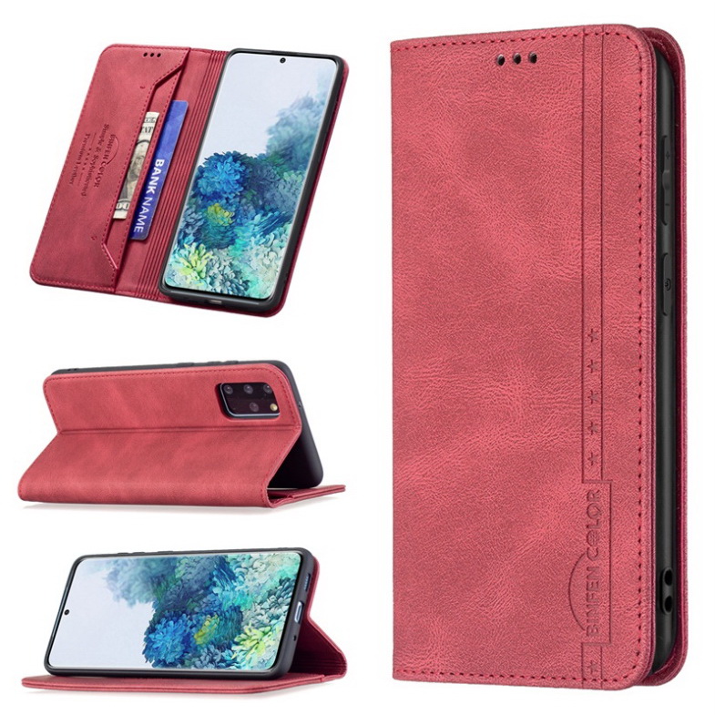 เคส Samsung Galaxy S20+ #เคสฝาพับหนังกระเป๋าสตางค์ Retro Luxury Matte Book Design Wallet
