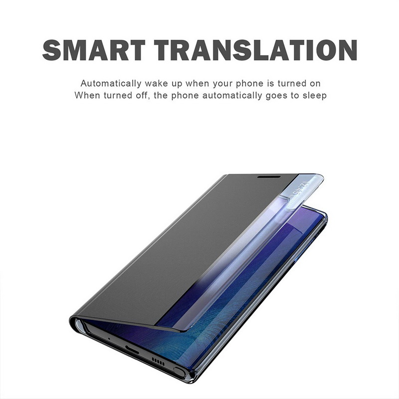 เคส Samsung Galaxy A51#เคสฝาพับเคลือบผิวหนัง PU ปิดแม่เหล็กพับวางตั้งได้ Leather Magnetic Smart Flip phone case