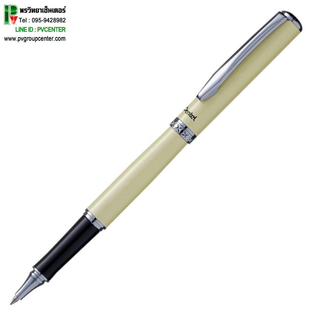 ปากกาเจล Pentel Stierling ด้ามสีงาช้าง K611W-C