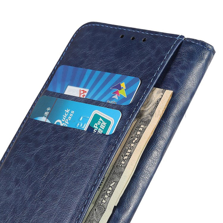 Case OPPO A9 (2020) /A5 (2020)#เคสฝาพับหนัง PU ผิวหนังม้า Auto-absorbed Crazy Horse PU Leather Stand Cover