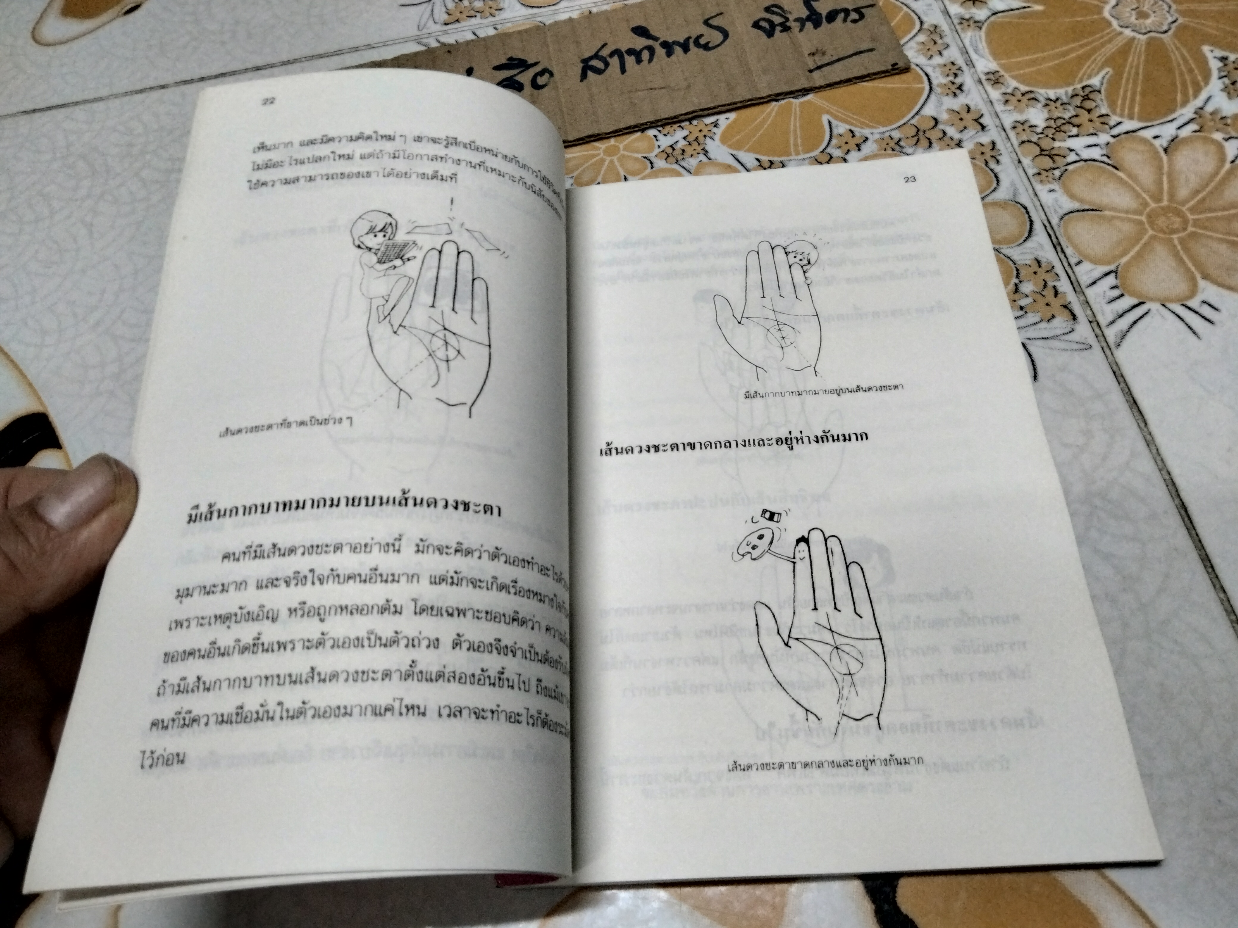 ดูลายมือด้วยตนเอง โหราศาสตร์ของคนญี่ปุ่น โดย คามิ ฮารุ ทาเคโกะ แปลโดย เซน เซอิชิ