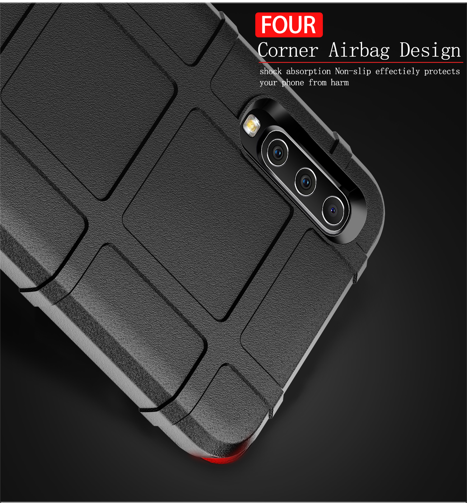 เคส Samsung Galaxy A50 / A50s / A30s #เคสฝาหลัง Rugged Shield Series Soft Silicone Shock Absorption Matte กันกระแทก