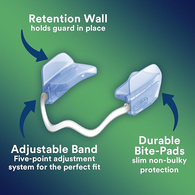 DenTek® Comfort-Fit Dental Guard For Nighttime Teeth Grinding 2 Pack เฝือกสบฟัน ฟันยาง ลดการนอนกรน นอนกัดฟัน