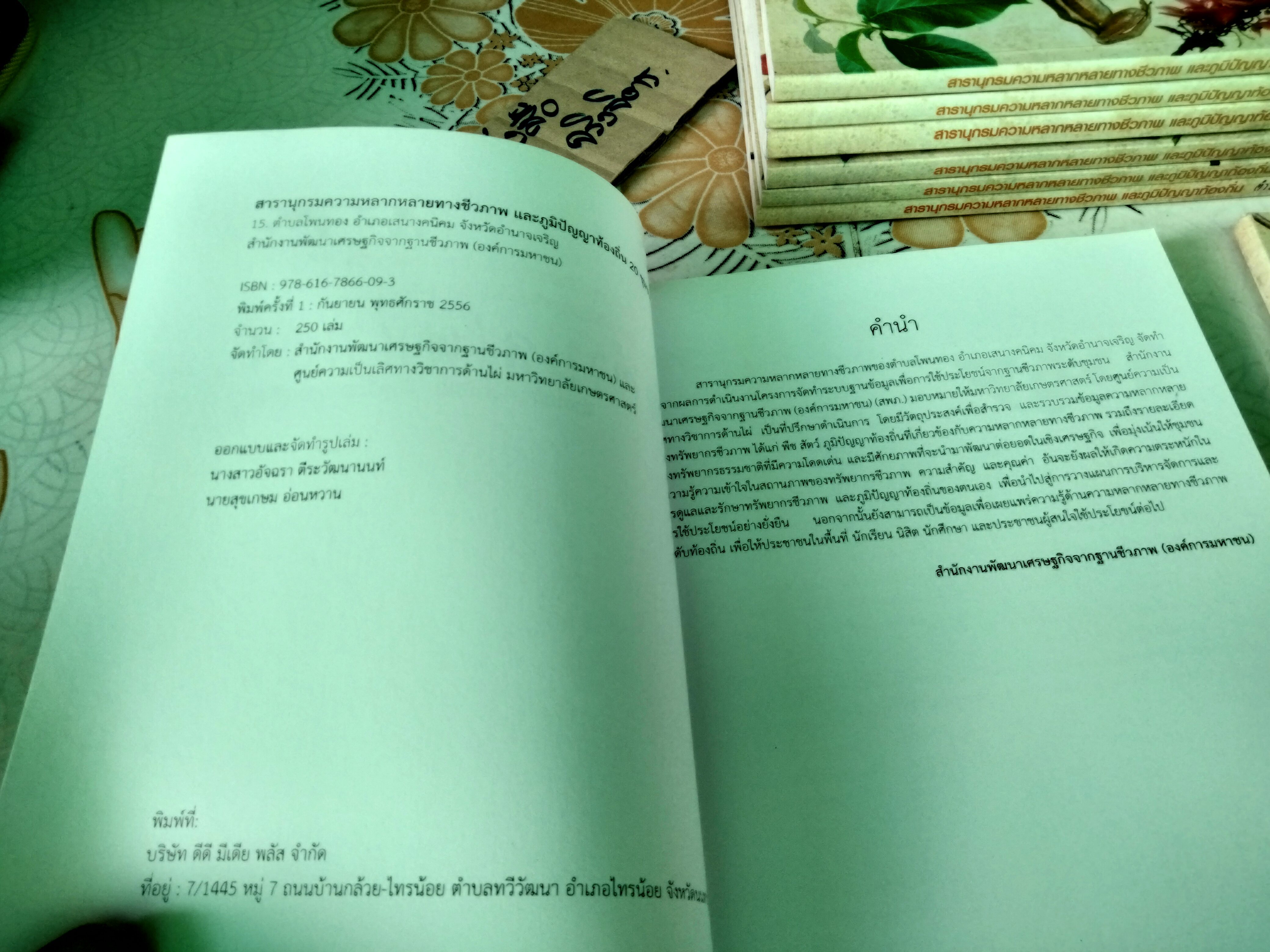 สารานุกรมความหลากหลายทางชีวภาพและภูมิปัญญาท้องถิ่น 20 ชุมชน (มีแค่ 8 เล่ม จาก 20 เล่ม/ชุด)