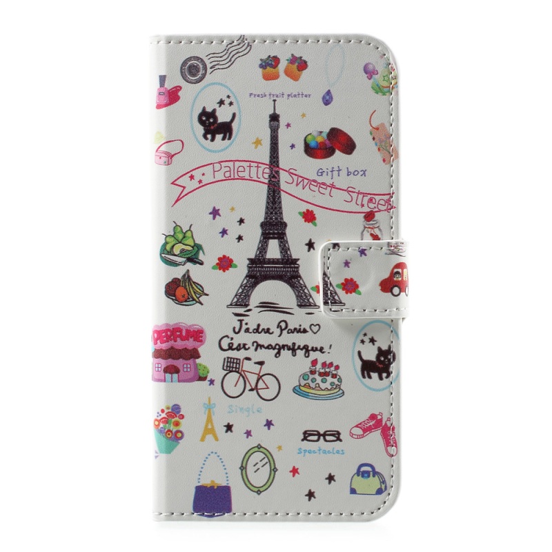 Case Huawei P10 ฝาพับหนัง PU บบกระเป๋าสตางค์แบบมีลวดลายสีสันสวยงามน่ารัก